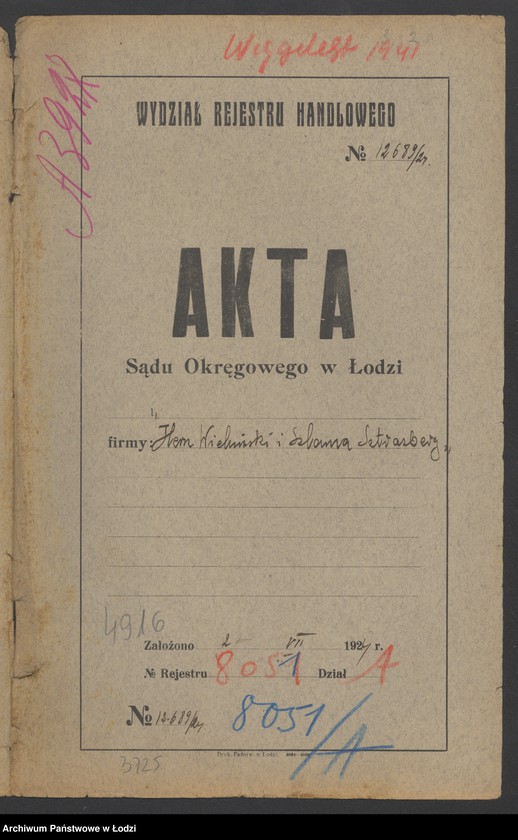 Obraz 2 z jednostki "Hern Wieluński i Szlama Sztrasburg- sprzedaż garderoby"