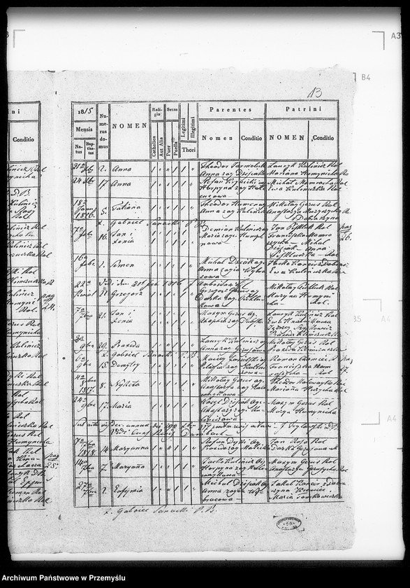 Obraz 15 z jednostki "[Kopie ksiąg metrykalnych parafii Boratyn z filią Madziarki (dekanat Bełz)]"