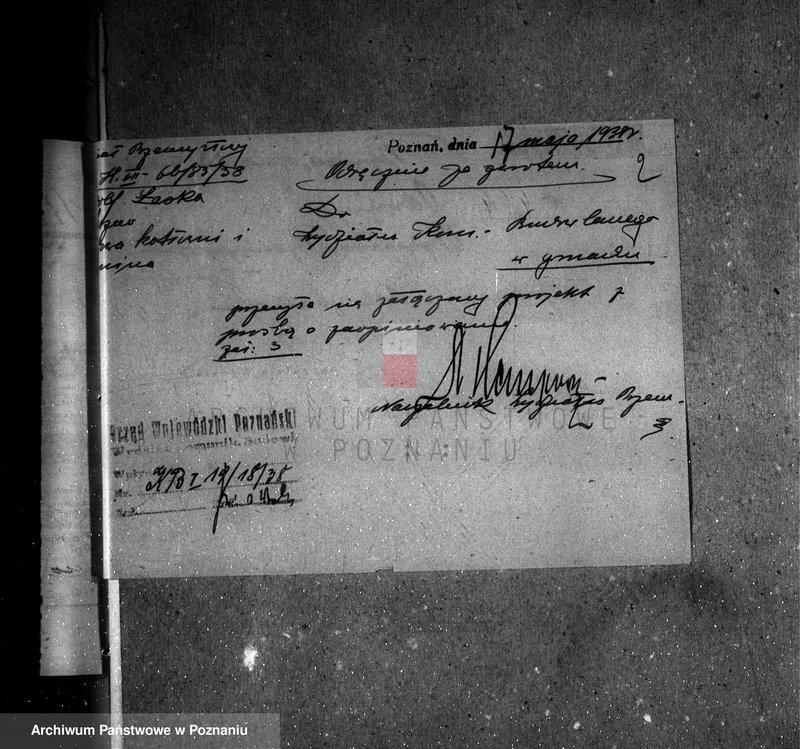 Obraz 6 z jednostki "Zatwierdzenie zakładu przemysłowego /fabryki papy/ w Lesznie, własność R. Łaska"