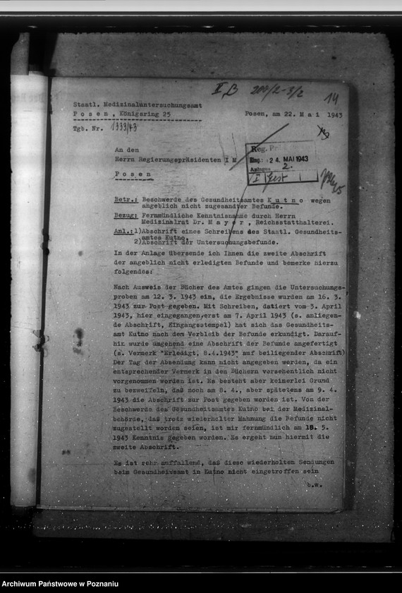 Obraz 18 z jednostki "Errichtung eines städtischen chemischen Untersuchungsamtes. Gesundheitsaufscher. Geschäftsverteilungsplan"