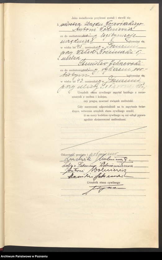 Obraz 12 z jednostki "Księga miejscowa małżeństw tom I [Rejestr główny małżeństw]"