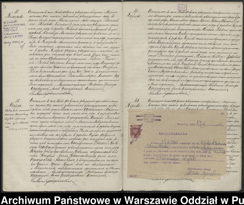 image.from.unit.number "Akta urodzeń, małżeństw i zgonów"