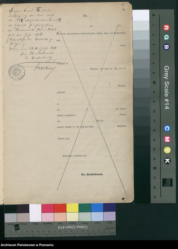 Obraz 3 z jednostki "Księga miejscowa urodzeń tom IV [Rejestr główny urodzeń]"