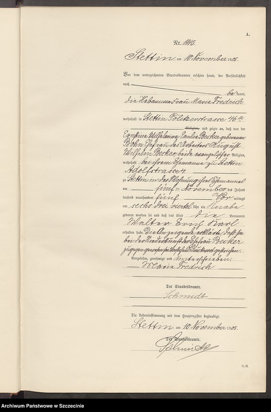 Obraz 9 z jednostki "Geburts-Register (Neben-Register) Band V"