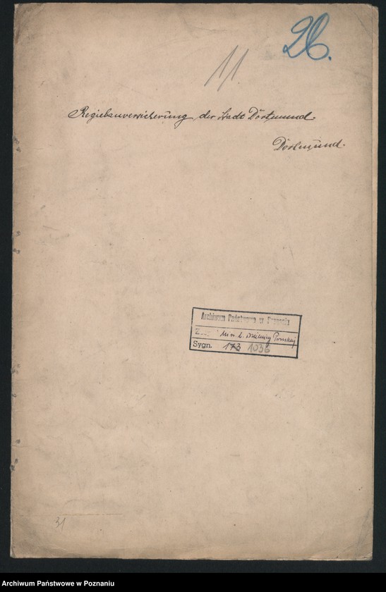 Obraz 2 z jednostki "Regibauversicherung der Stadt Dortmund [odwołanie do Ministerstwa]"