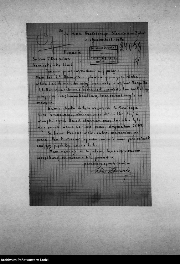 Obraz 7 z jednostki "[Podania o pracę]"