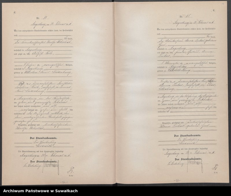 image.from.unit.number "[Sterbe-Neben-Register des Preussischen Standes-Amtes Angerburg Kreis Angerburg]"