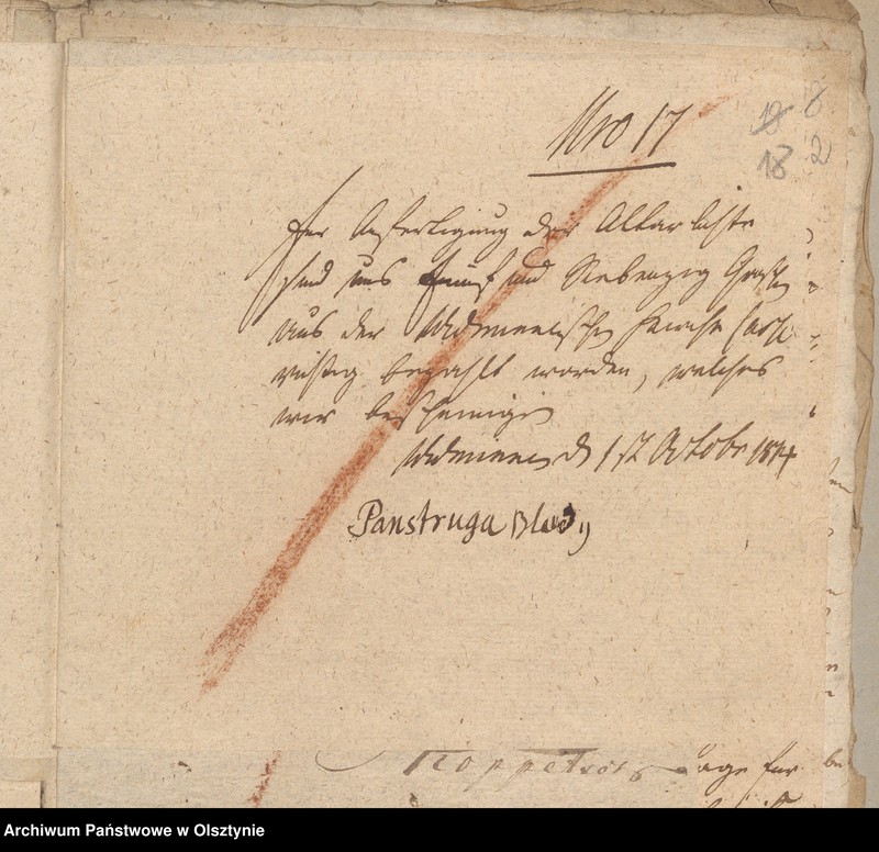 image.from.unit.number "Beläge zur 1813/1814 Jahres Kirchen Rechnung von Widminnen"