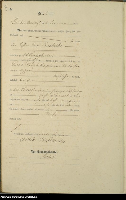 image.from.unit.number "Geburts-Haupt-Register Nr 1 - 129"