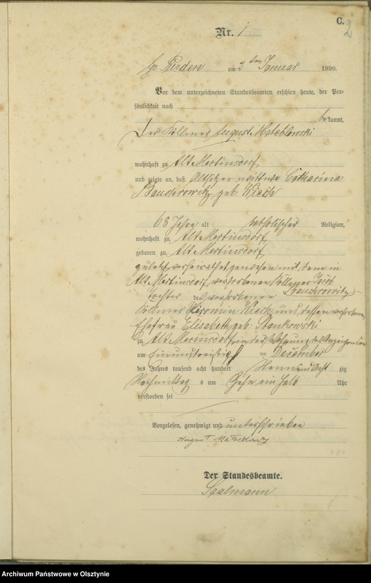 image.from.unit.number "Sterbe-Haupt-Register Nr 1 - 50"