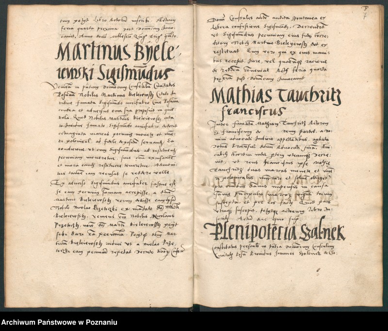 Obraz 11 z jednostki "Liber controversiarum coram spectabili consulatu Posnaniensi ab anno 1535 usque ad annum 1538."