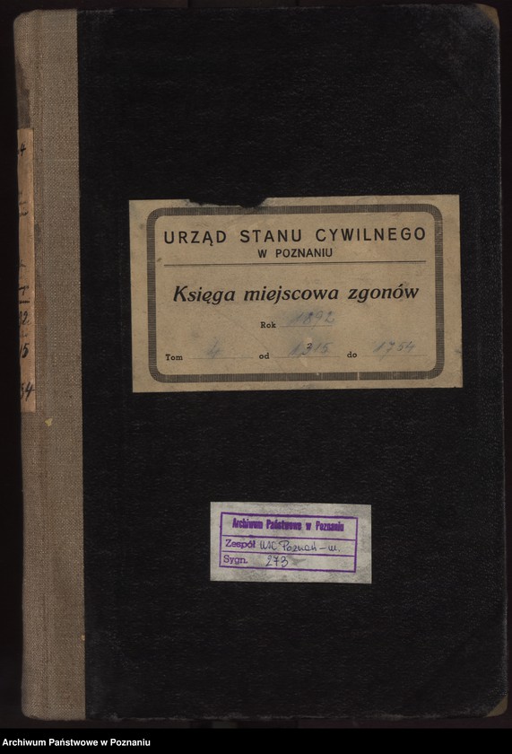 Obraz 2 z jednostki "Księga zgonów t. IV"