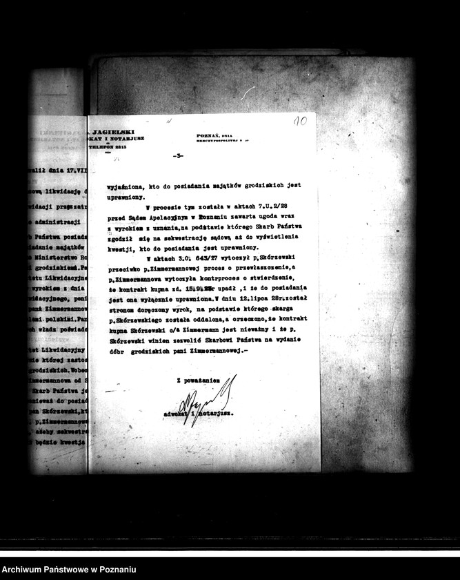 image.from.unit.number "Majątek Grodzisk powiatu nowotomyskiego wyłączenie z art. 4 i 5 ustawy o wykonaniu reformy rolnej Helena Zimmermann"
