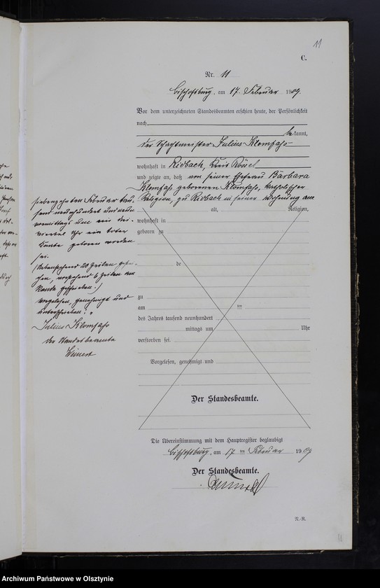 image.from.unit.number "Sterbe-Neben-Register Nr 1 - 110"