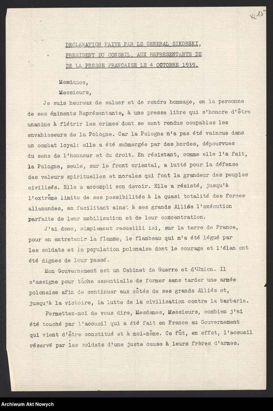 image.from.unit.number "Działalność polityczna i wojskowa Władysława Sikorskiego jako premiera Rządu RP na emigracji i Naczelnego Wodza. T. I. Program nowego rządu. Kontakty z rządami państw alianckich. Odezwy, oświadczenia, instrukcja, komunikat, sprawozdanie."