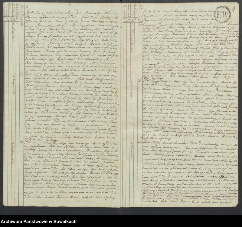 image.from.unit.number "Akta zeszłych gminy puńskiey od 1-go stycznia do dnia ostatniego grudnia 1813 roku."