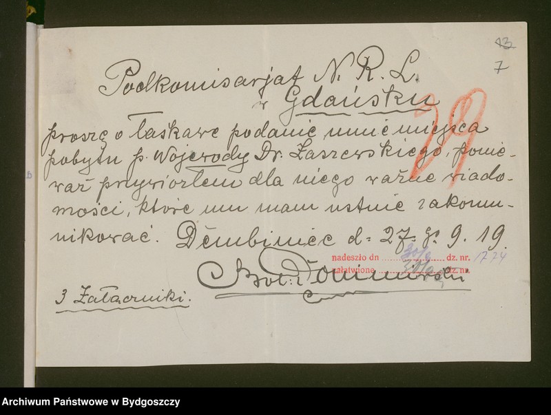 image.from.unit.number "Sprawy aprowizacyjne [wywóz żywności do Gdańska i Niemiec]"