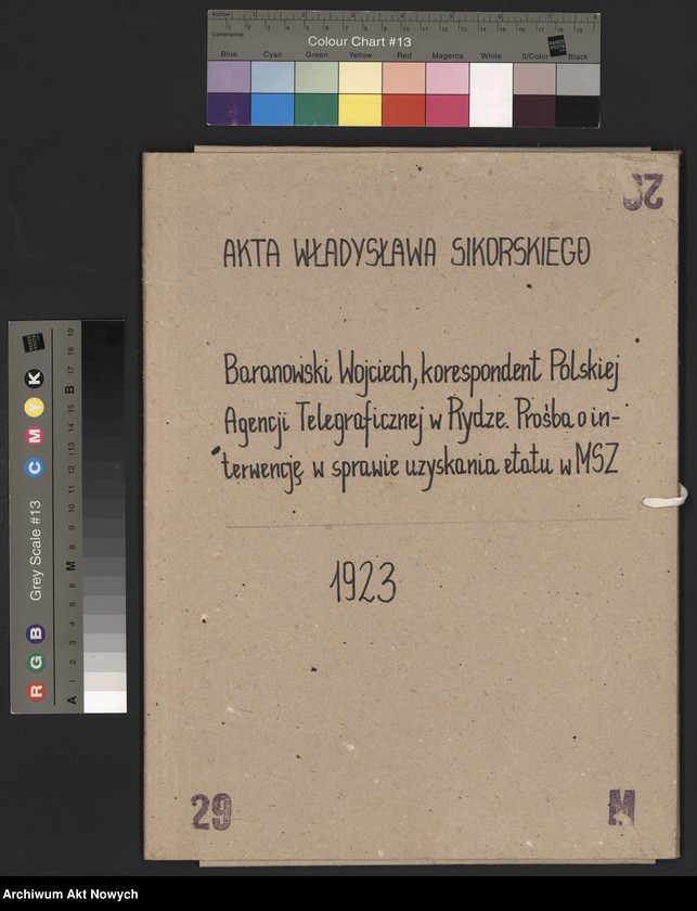 image.from.unit.number "Baranowski Wojciech, radca Poselstwa Polskiego w Rydze.  Prośba o interwencję w sprawie uzyskania etatu w MSZ."