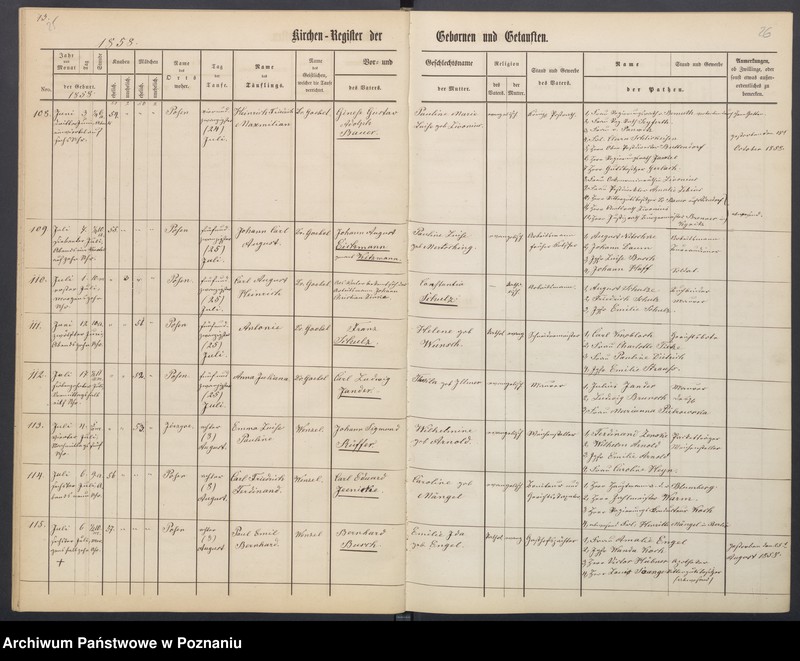 Obraz 16 z jednostki "[Akta urodzeń i chrztów, ślubów, zgonów]"