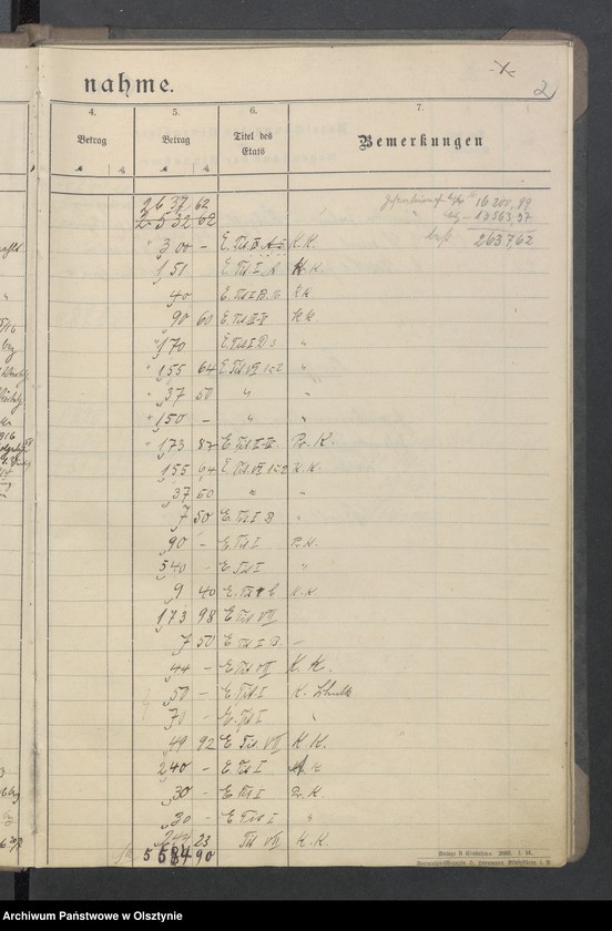image.from.unit "Tagebuch der Kirchen Kasse zu Bialla"