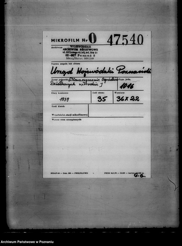 Obraz 2 z jednostki "/Stowarzyszenie Ogródków Działkowych w Środzie/"