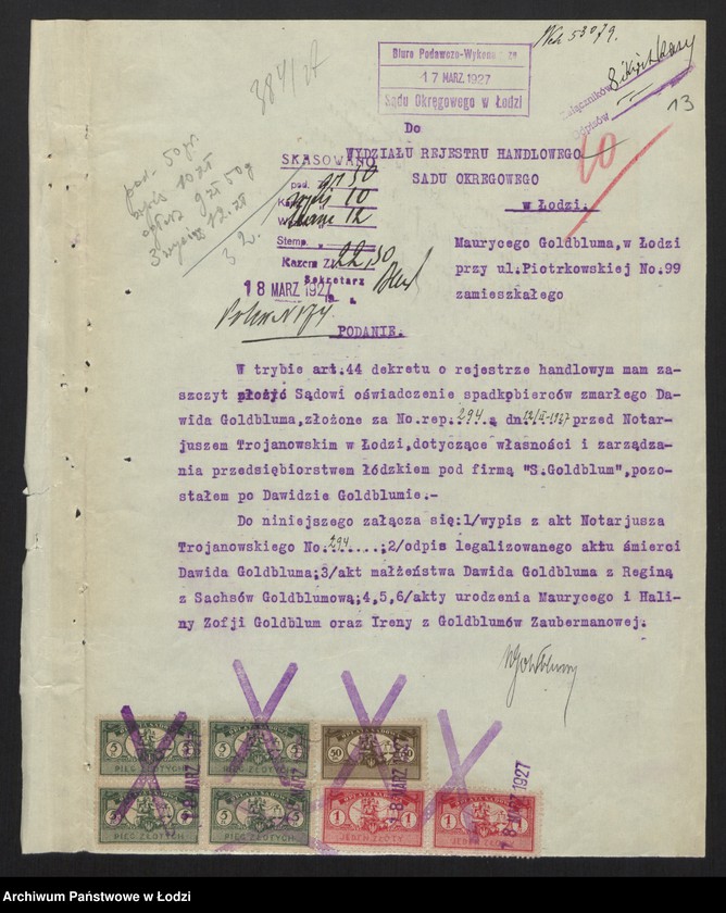 Obraz 15 z jednostki "S. Goldblum - skład żelaza"