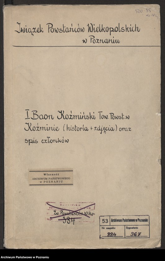 Obraz 2 z jednostki "I Baon Koźmiński Towarzystwa Powstańców w Koźminie [historia, fotografie oraz spis członków]"