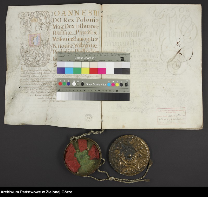 image.from.unit "[Jan III [Sobieski], król polski [...]potwierdza i transumuje postanowienia statutowe cechu mydlarzy i świecarzy we Wschowie zatwierdzone przez władze miejskie"