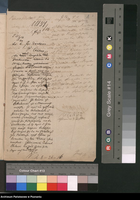 Obraz 4 z jednostki "A. betr. Personalia der Witwe Angelica von Dembowska und ihre Söhne Czeslaw und Eduard"