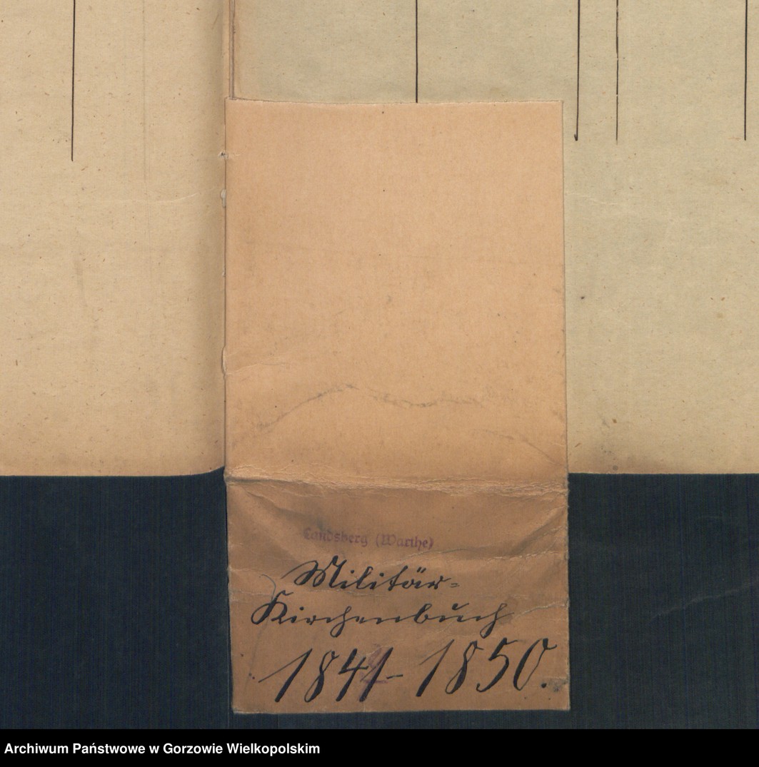 image.from.unit.number "Duplikate des Militär-Kirchenbuches zu Landsberg an der Warthe (dotyczy 3 und 4 Eskadron des König. 3 Dragoner Regiment, 3 Bataillon des 8 Landwehrregiment, III Dragonerregiment und der Landgensarmerie der III Brigade, 2 Königl. Dragonerregiment"