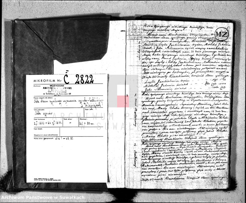image.from.unit.number "Akta zeszłych gminy wieysieyskiey od 1-go maja 1810"