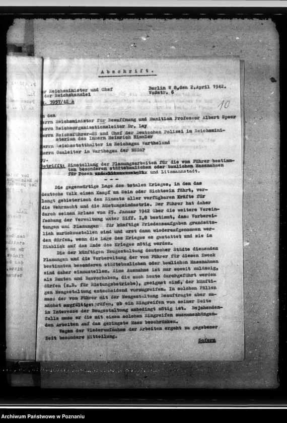 Obraz 14 z jednostki "Poligon wojskowy w Biedrusku, wstrzymanie planowania nad zabudową Łodzi i Poznania"