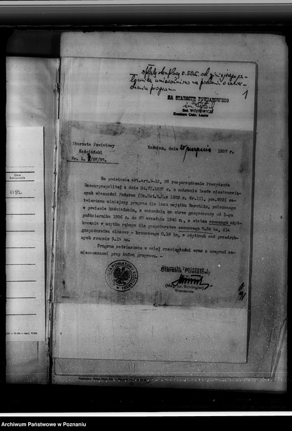 Obraz 5 z jednostki "Program urządzania gospodarstwa leśnego majętności Brachlin -powiat kościański"