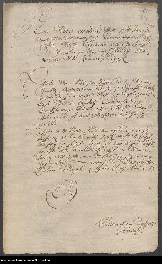 image.from.unit.number "Exekution gegen die Bauern zu Batzwitz [Baszewice]."