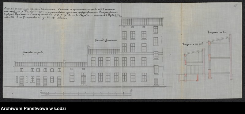 image.from.unit.number "Ob˝ utverždenìi snâtago s˝ natury čerteža postroennyh˝ Ûliušem˝ Pfejferom˝ v˝ gor[ode] Lodzi po Petrokovskoj ul[ice], pod˝ No 774, kamennyh˝ 1-no êtažnyh˝ služb˝ i 2h˝ êtažnago fligelâ"