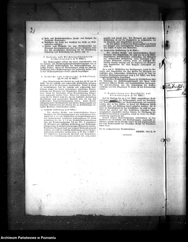 Obraz 6 z jednostki "Jahresabschluss 1940. Reichswirtschaftsverwaltung"