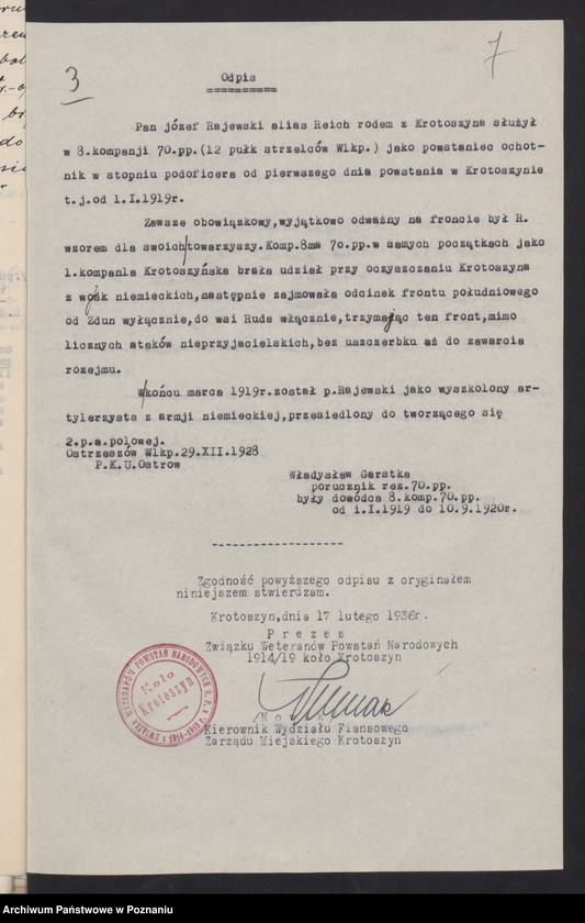 Obraz 12 z jednostki "Krotoszyn - akta delegata powiatowego."