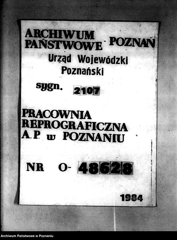 Obraz 1 z jednostki "Przewłaszczenie majątku Dziembowo, Byszki powiat chodzieski"