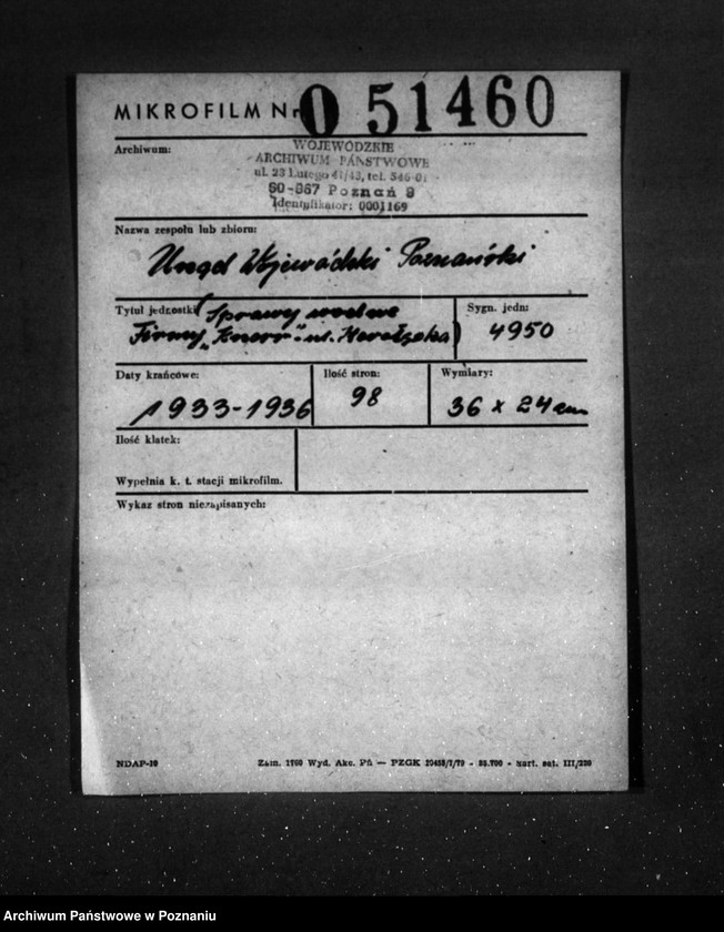 Obraz 2 z jednostki "/Sprawy wodne firmy "Knorr" ul. Starołęcka/"