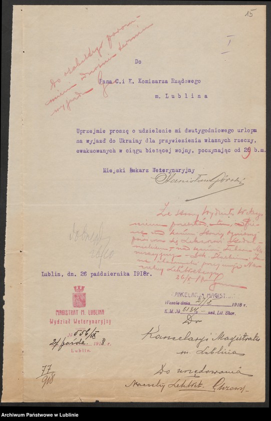 image.from.unit.number "Służba Stanisława Górskiego miejskiego lekarza weterynaryjnego"
