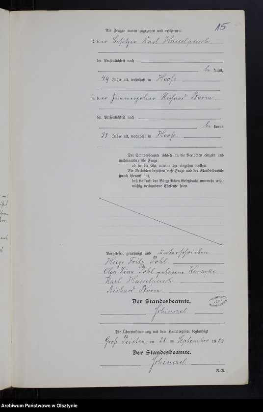 Obraz 17 z jednostki "Heiraths-Neben-Register Nr 1 - 8 [ Księga małżeństw - wtóropis ]"