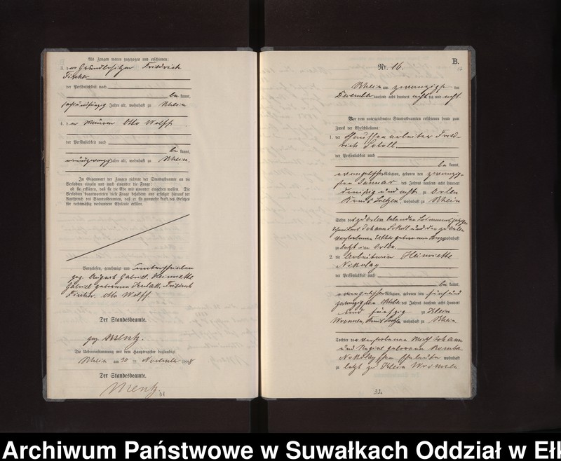 image.from.unit.number "Heiraths-Neben-Register des Preussischen Standes-Amtes Rhein Kreis Loetzen"
