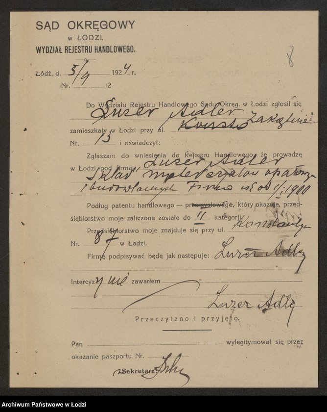 Obraz 10 z jednostki "Luzer Adler- skład materiałów opałowych"