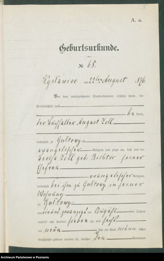 Obraz 7 z jednostki "[Dokumenty dostarczone przez narzeczonych do zawarcia związku małżeńskiego za 1902 rok. Tom IV]"