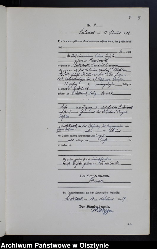 image.from.unit.number "Sterbe-Neben-Register Nr 1 - 43"