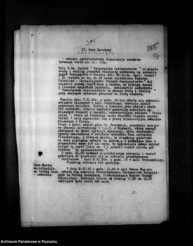 Obraz 18 z jednostki "Sprawozdania sytuacyjne tygodniowe za czas od 1 listopada do 4 grudnia 1930 r. /53-57/"