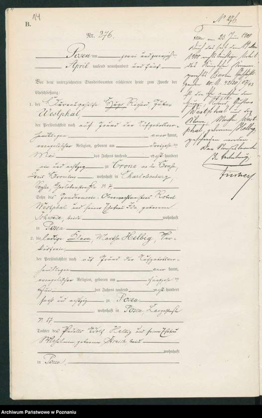 Obraz 16 z jednostki "Księga miejscowa małżeństw tom II"