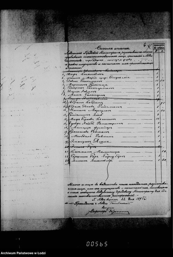 Obraz 10 z jednostki "O složenji so sčetov raznych sudebnych štrafov"