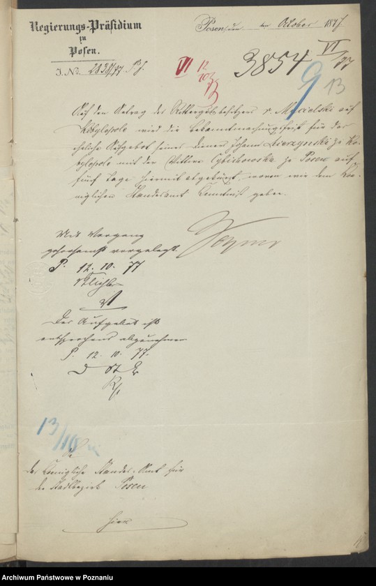 Obraz 15 z jednostki "Die von den Verlobten zum Aufgebot beigebrachten Urkunden pro 1877"