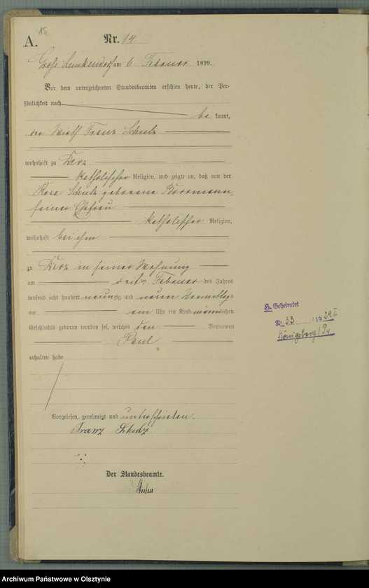 image.from.unit.number "Geburts-Haupt-Register Nr 1 - 98"